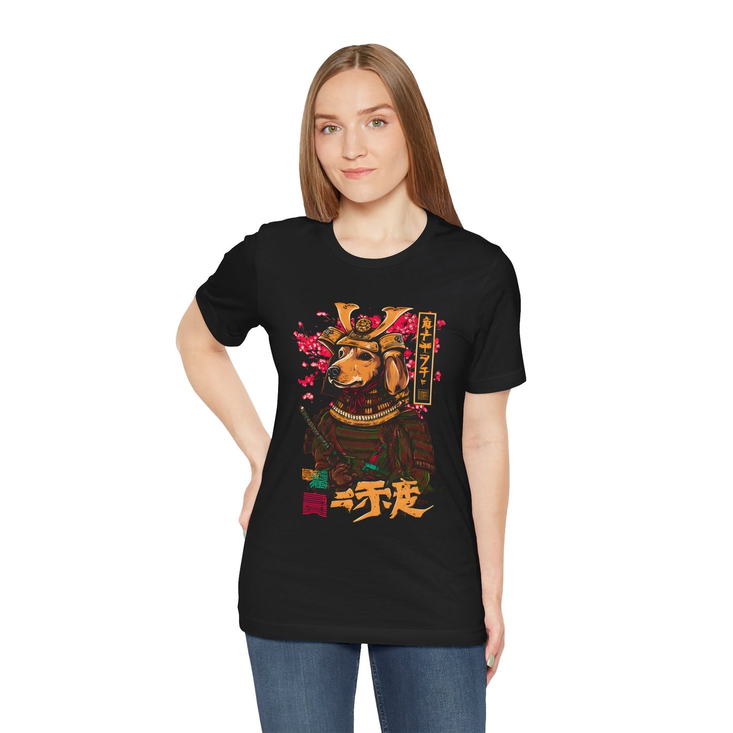 Samurai Dachshund Shirt — Japanese Wiener Dog Graphic pet Tee | Dachshund Gift