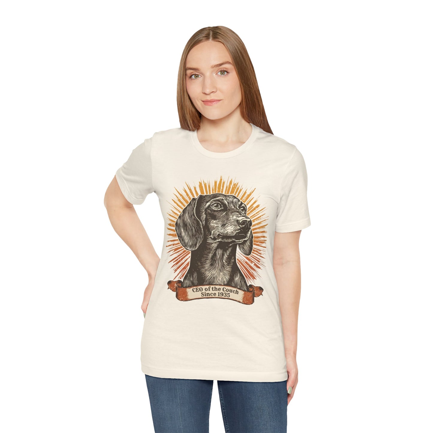 CEO of the Couch Since 1935 — Funny Dachshund pet Shirt | Wiener Dog Gift