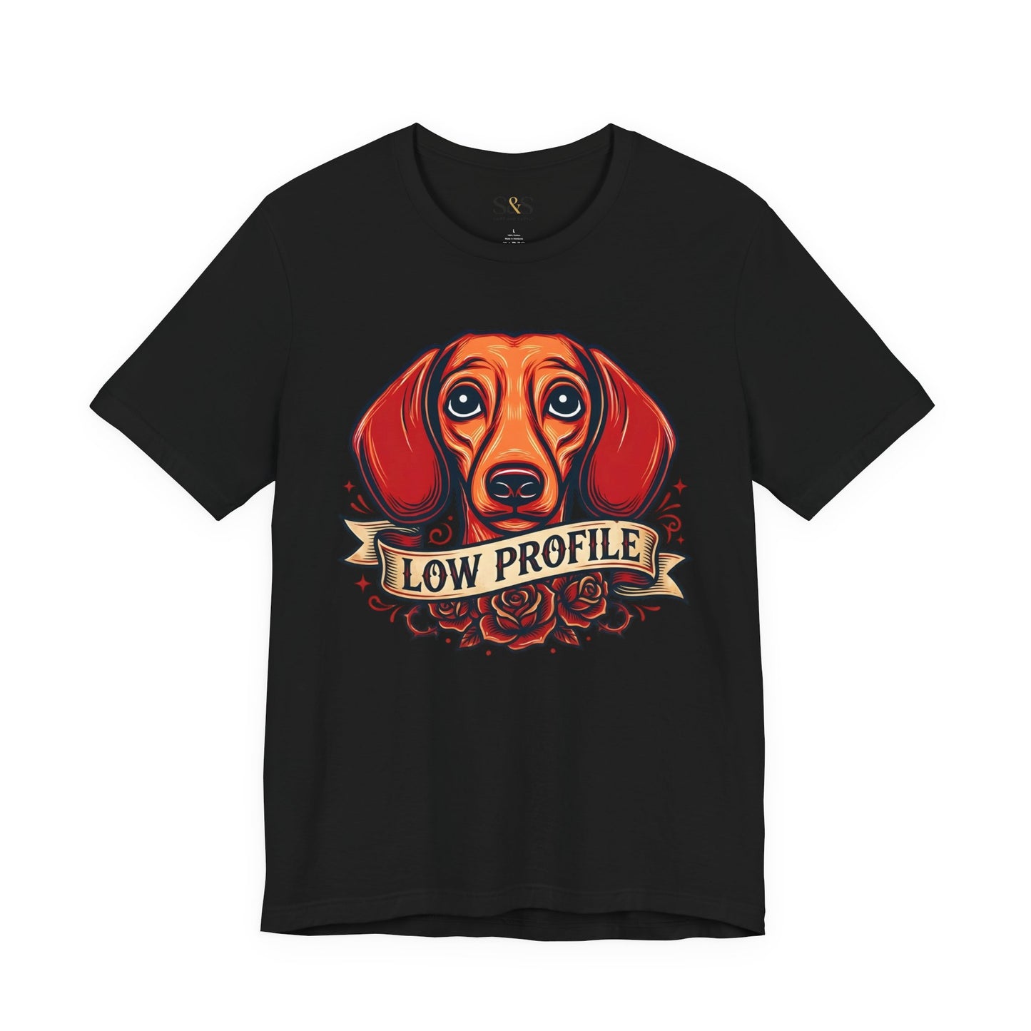 Low Profile Dachshund Shirt — Retro Wiener Dog pet Tee | Funny Dachshund Gift For Her