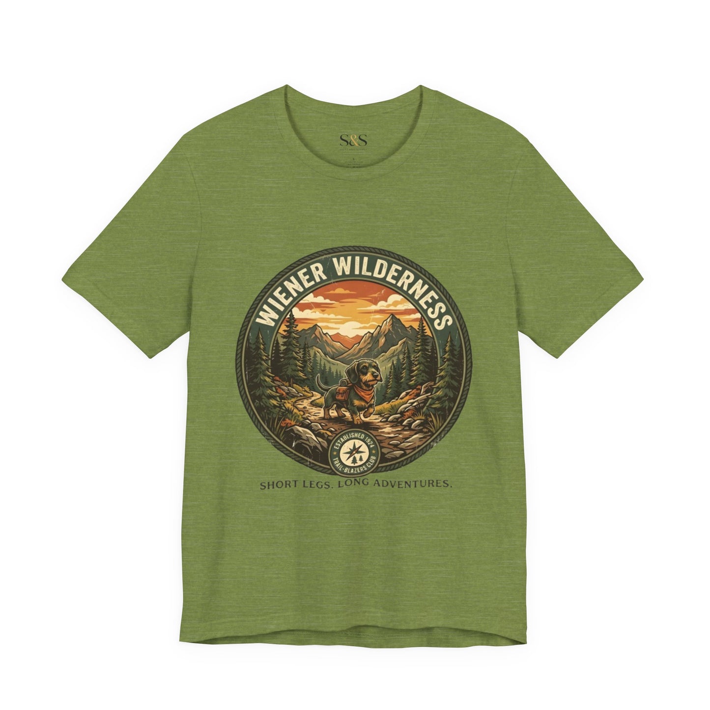 Wiener Wilderness — Short leg, Long adventure | Dachshund Lover | Wiener Pet Tee