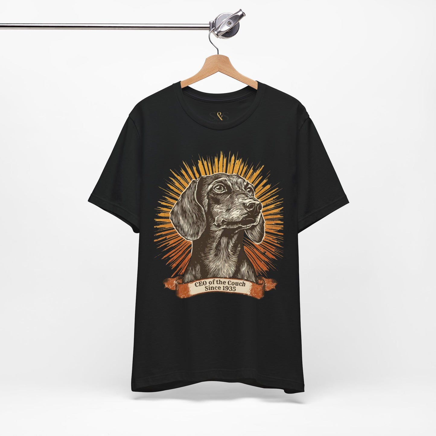 CEO of the Couch Since 1935 — Funny Dachshund pet Shirt | Wiener Dog Gift