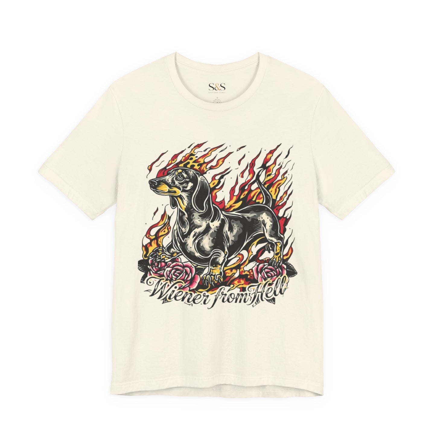 Wiener From Hell — Edgy Dachshund Graphic pet Shirt | Funny Wiener Dog Gift