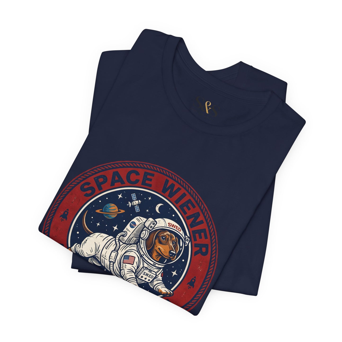 Space wiener Exploration division — "Dachshung  pet Tee " | Weiner