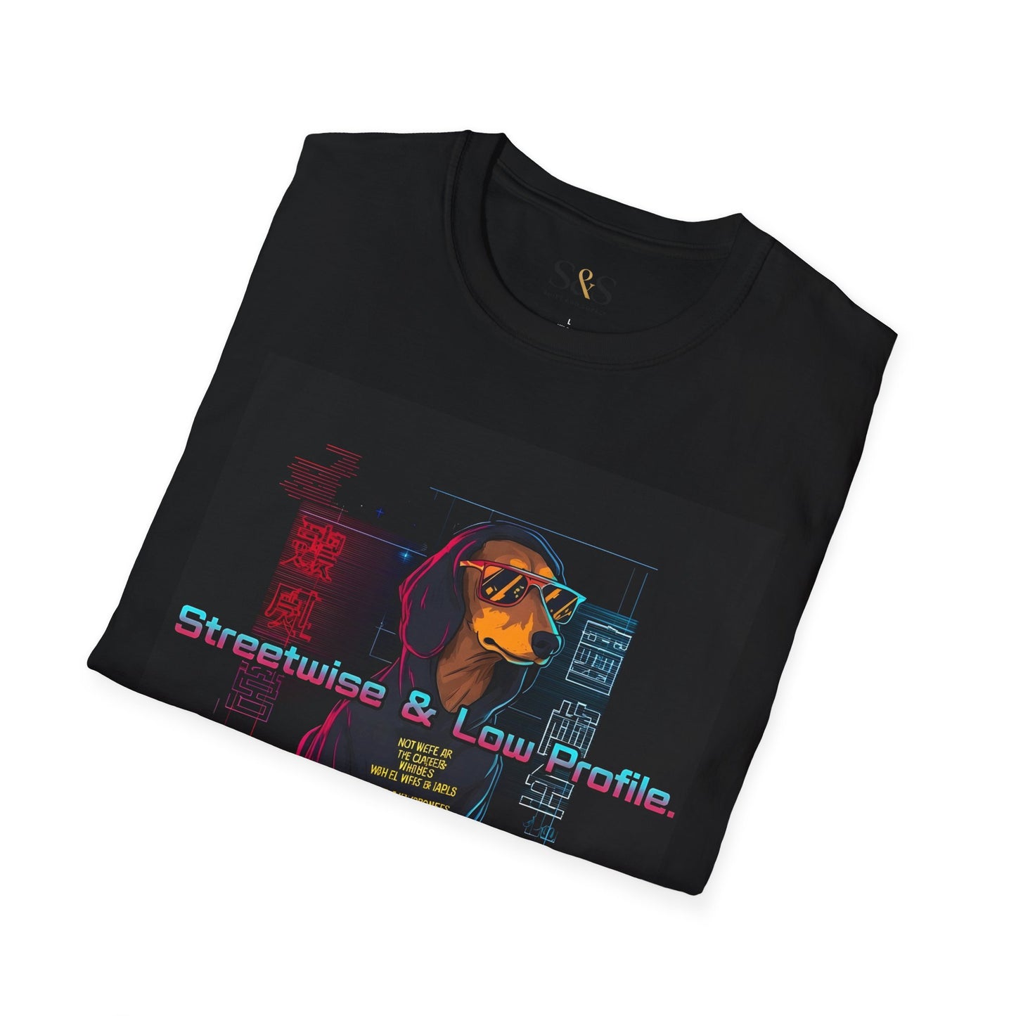 Streetwise Low Profile — Edgy Dachshund Graphic pet Tee | Wiener Dog Gift