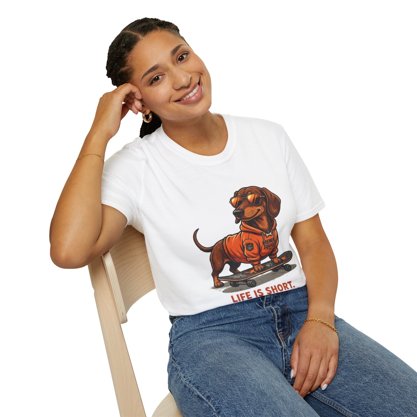 Life Is Short Hug a Long Dog — Dachshund Lover pet Shirt | Wiener Dog Gift