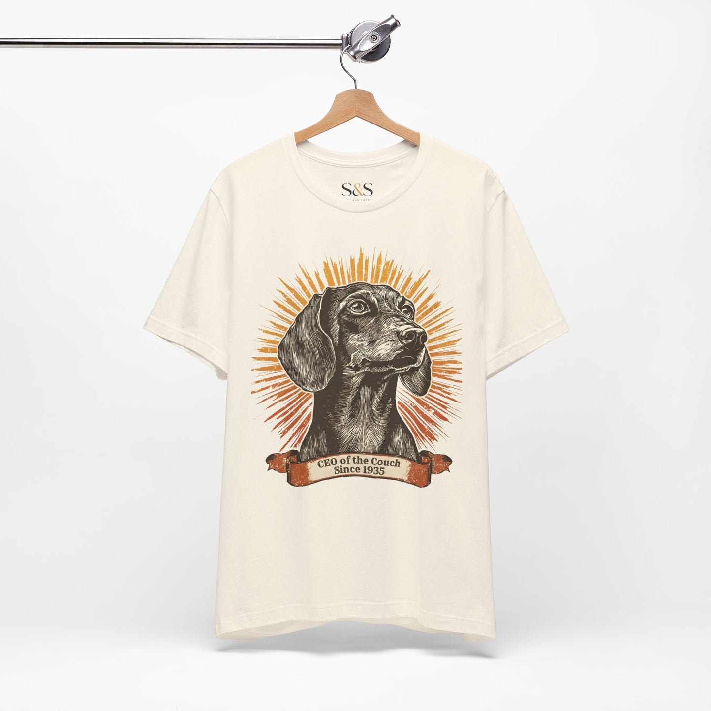 CEO of the Couch Since 1935 — Funny Dachshund pet Shirt | Wiener Dog Gift