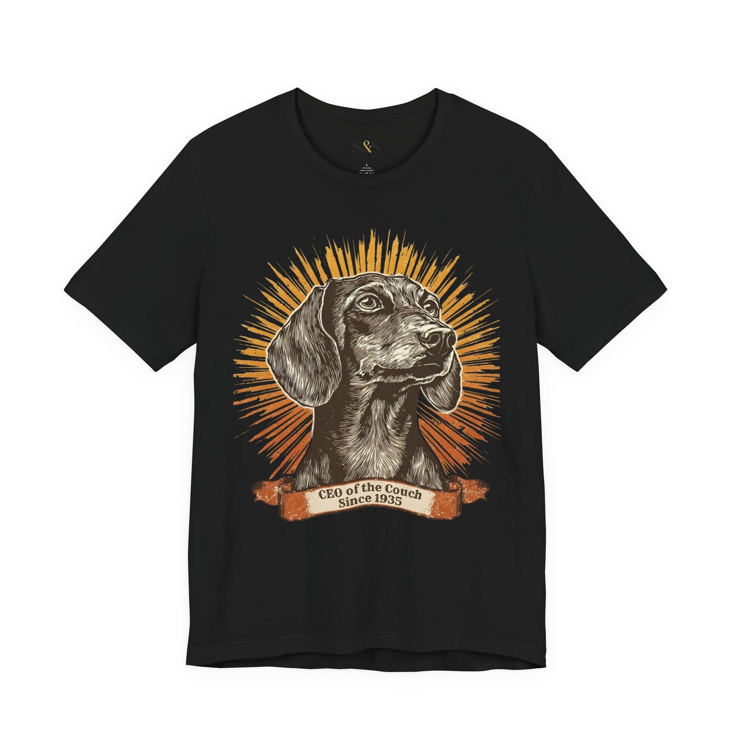 CEO of the Couch Since 1935 — Funny Dachshund pet Shirt | Wiener Dog Gift