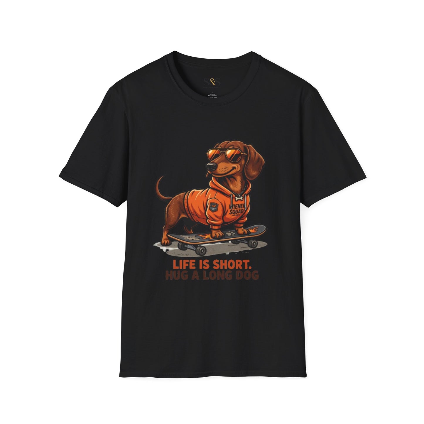 Life Is Short Hug a Long Dog — Dachshund Lover pet Shirt | Wiener Dog Gift