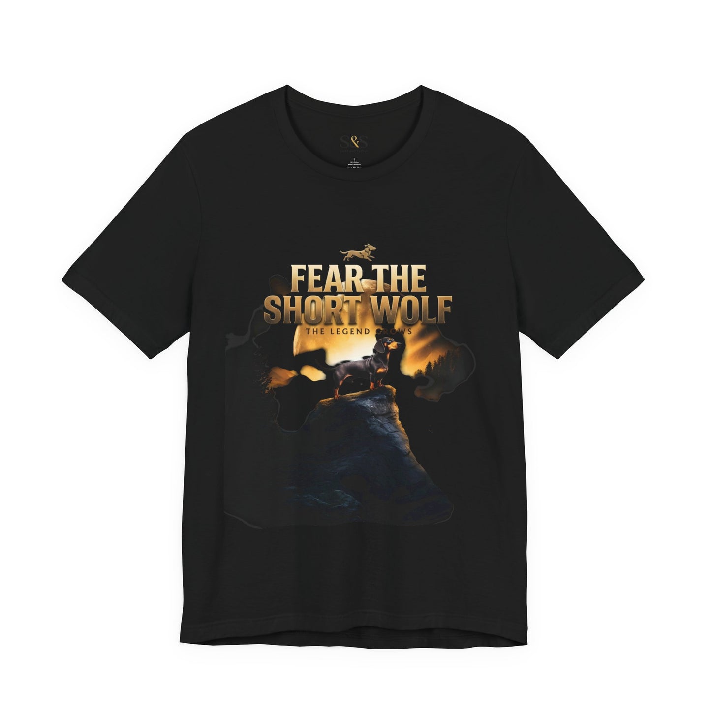 Fear The Short Wolf — Dachshund Graphic pet Tee | Funny Wiener Dog Shirt | Dachshund Gift