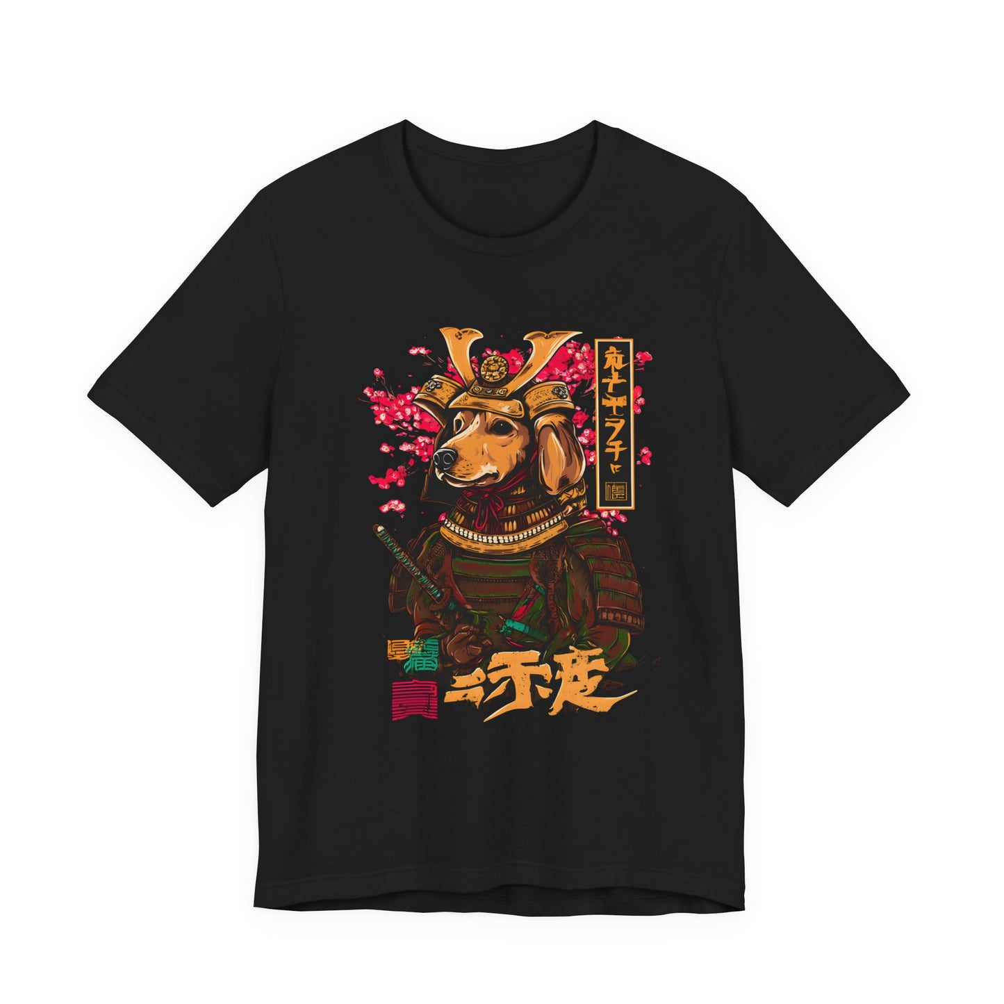 Samurai Dachshund Shirt — Japanese Wiener Dog Graphic pet Tee | Dachshund Gift