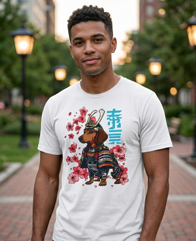 Peaceful Dachshund — Japanese Aesthetic Wiener Dog Shirt | Dachshund pet Lover Gift