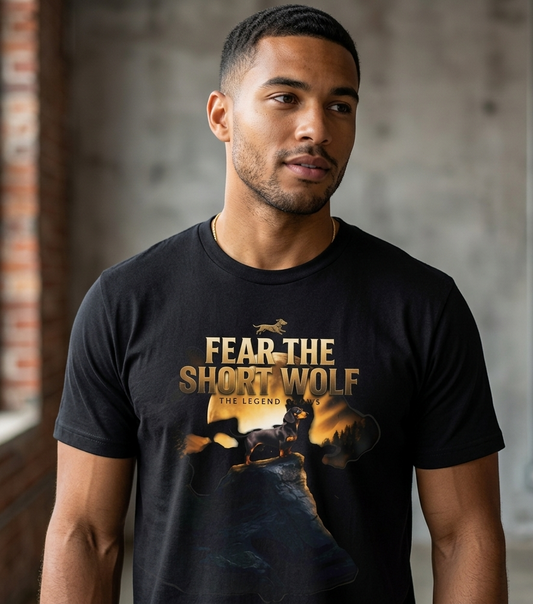 Fear The Short Wolf — Dachshund Graphic pet Tee | Funny Wiener Dog Shirt | Dachshund Gift