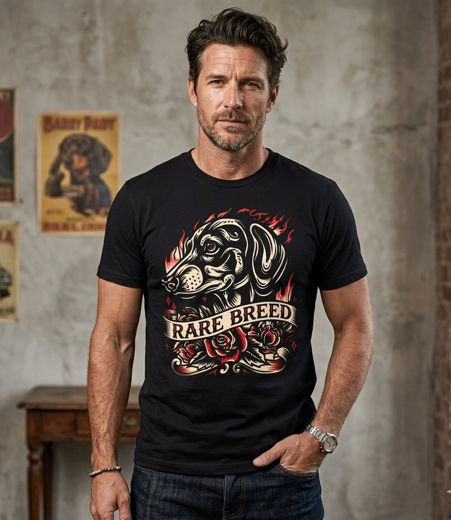 Rare Breed Dachshund Shirt — Bold Wiener pet Dog Tee | Dachshund Mom Gift