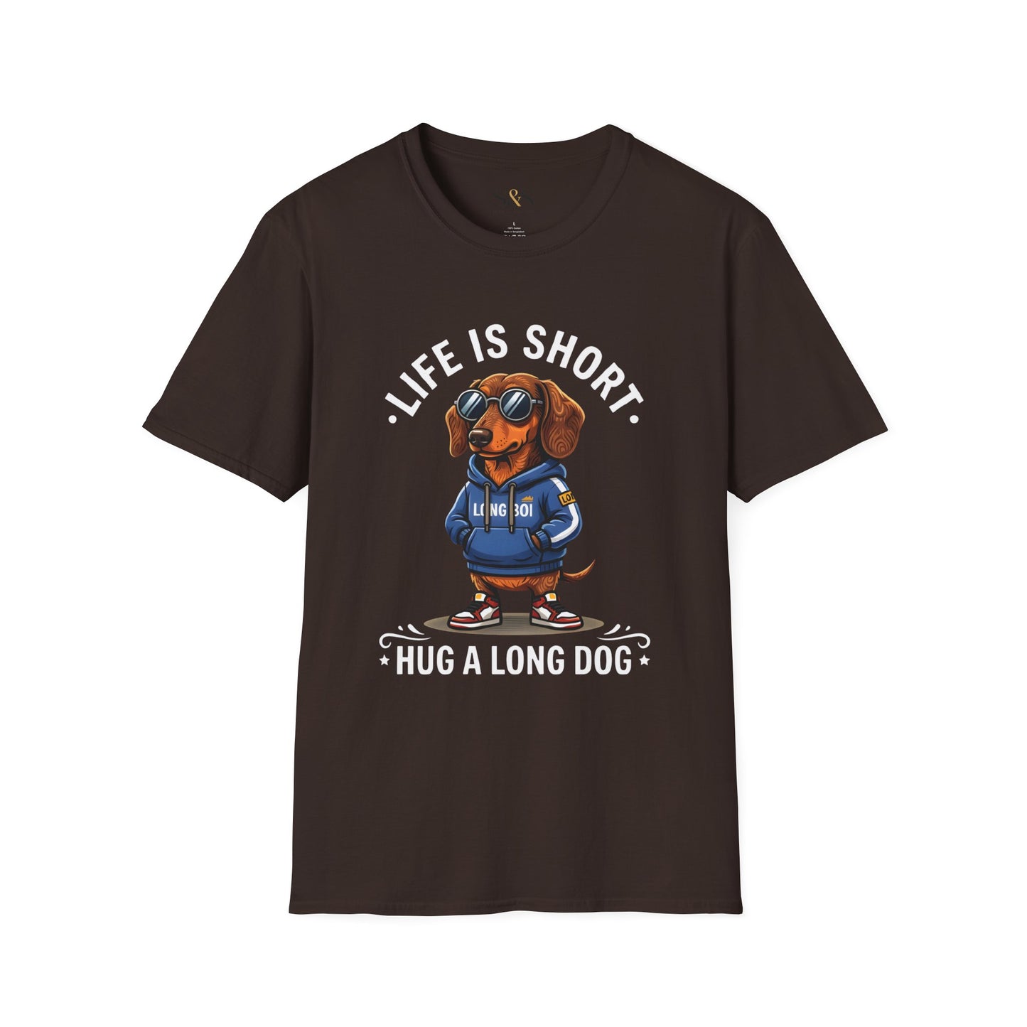 Life Is Short Hug a Long Dog — Dachshund Lover pet Shirt | Wiener Dog Gift