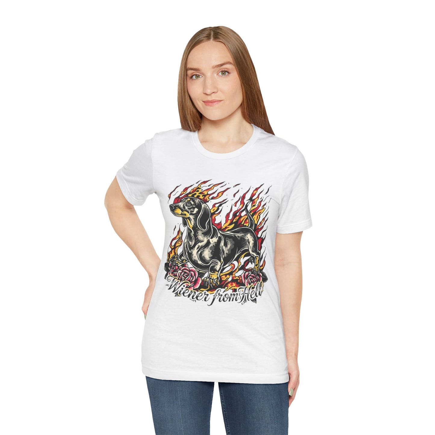 Wiener From Hell — Edgy Dachshund Graphic pet Shirt | Funny Wiener Dog Gift
