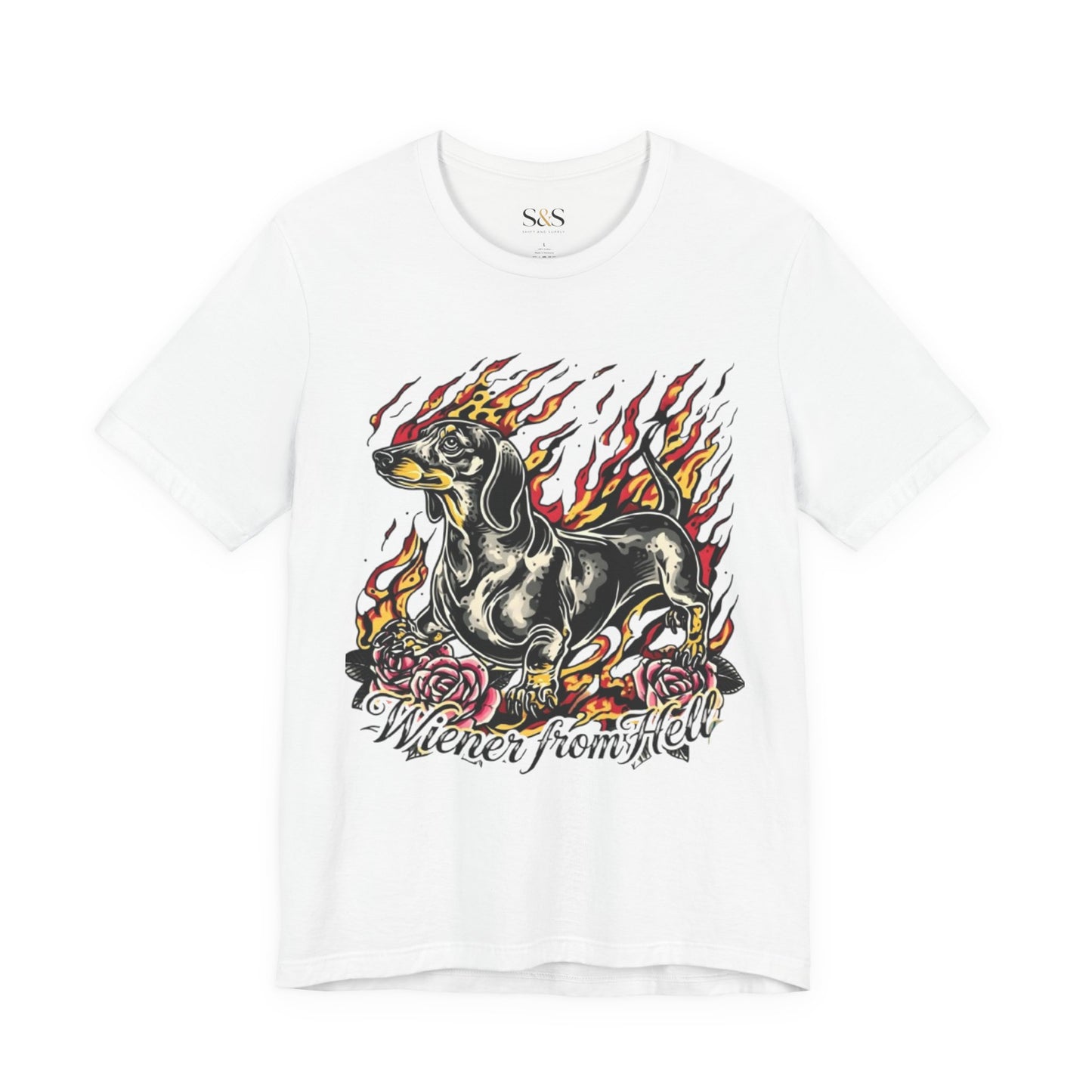 Wiener From Hell — Edgy Dachshund Graphic pet Shirt | Funny Wiener Dog Gift