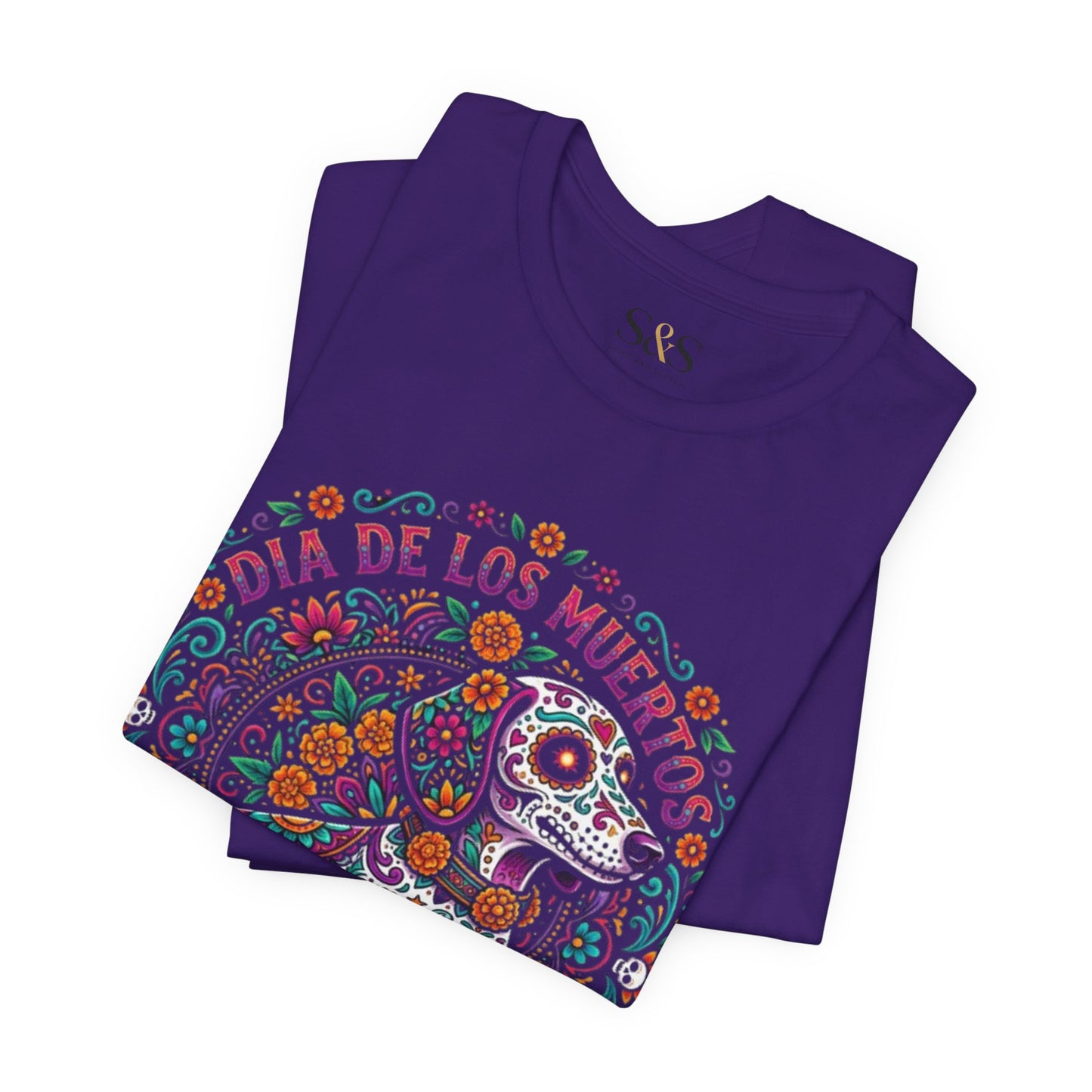 Dia De Los Muertos Dachshund Shirt — Sugar Skull Wiener Pet Dog Tee | Dachshund Gift For Her