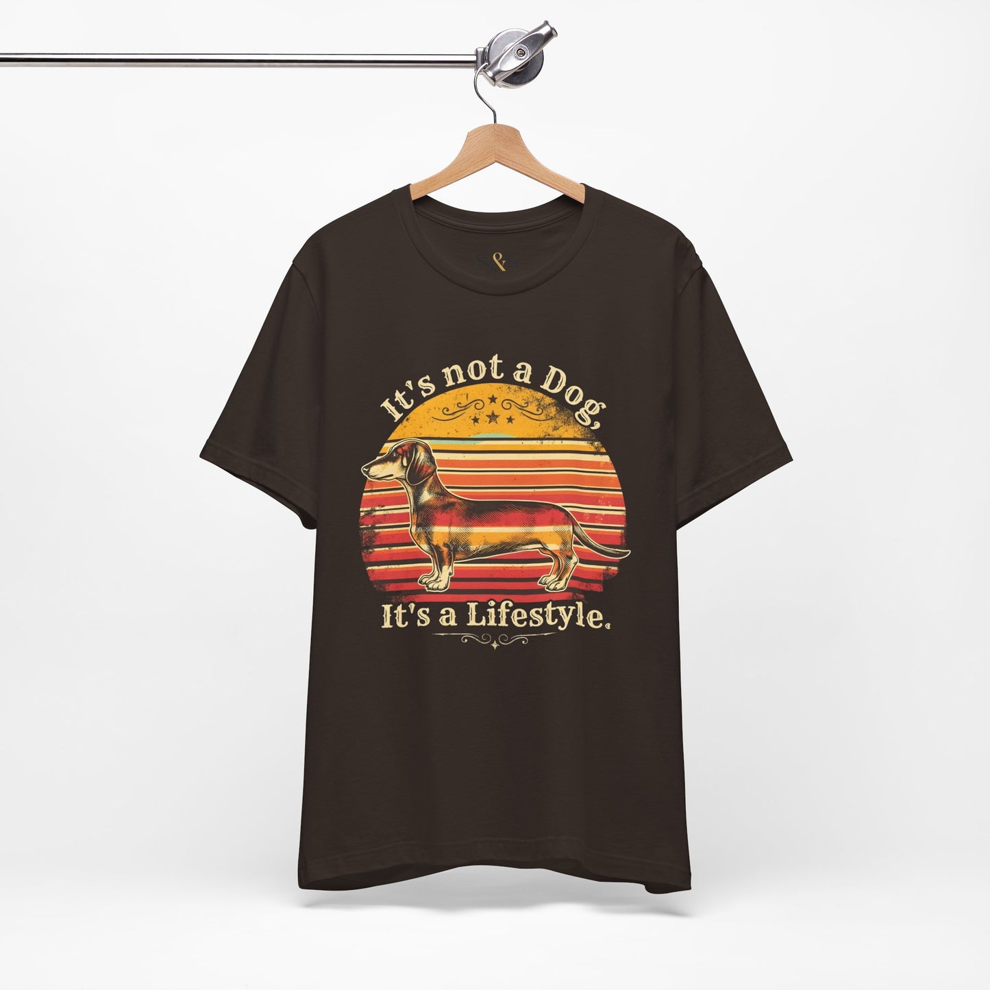 Retro Dachshund pet Tee — "It's Not a Dog, It's a Lifestyle"