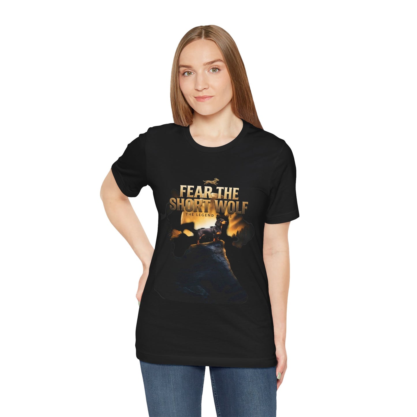 Fear The Short Wolf — Dachshund Graphic pet Tee | Funny Wiener Dog Shirt | Dachshund Gift