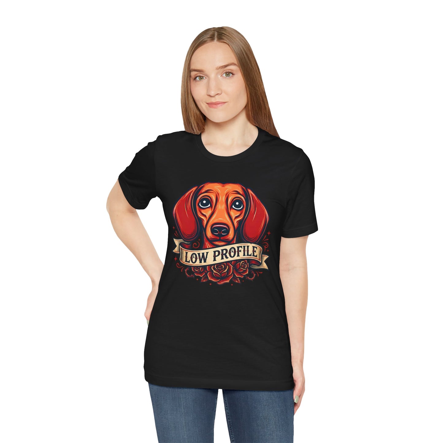 Low Profile Dachshund Shirt — Retro Wiener Dog pet Tee | Funny Dachshund Gift For Her